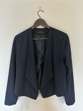 Banana Republic Navy Open Drape Blazer